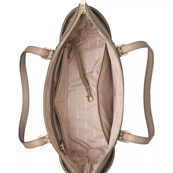 Michael Kors Jet Set Large Crossgrain Leather Tote - Picture 3 of 6